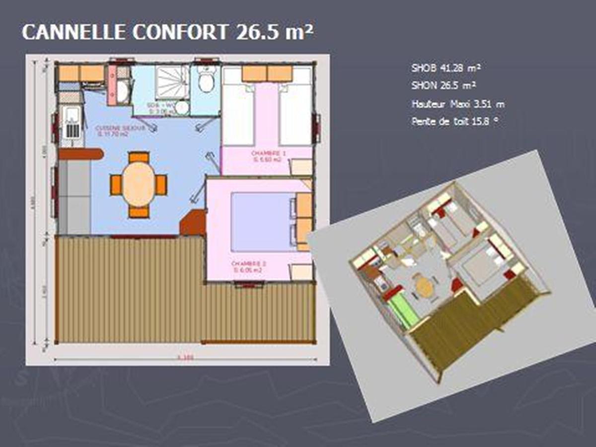Camping Le Sorlut Cozes Chambre photo